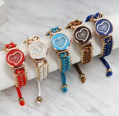 Women's Heart-Shaped Bracelet Watch