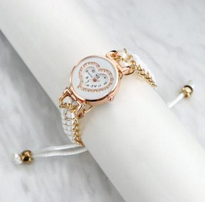 Women's Heart-Shaped Bracelet Watch