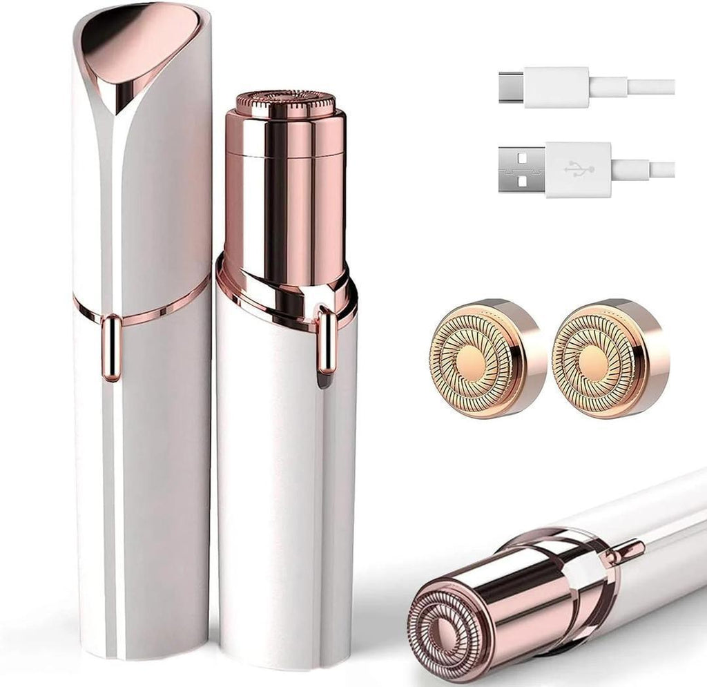USB Rechargeable Flawless Facial Hair Remover for All Skin Types