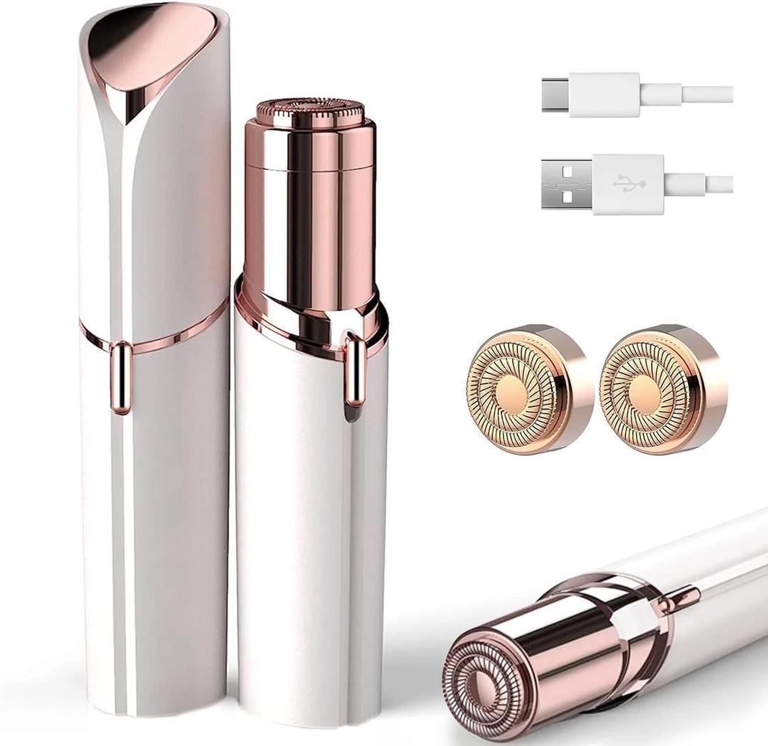 USB Rechargeable Flawless Facial Hair Remover for All Skin Types